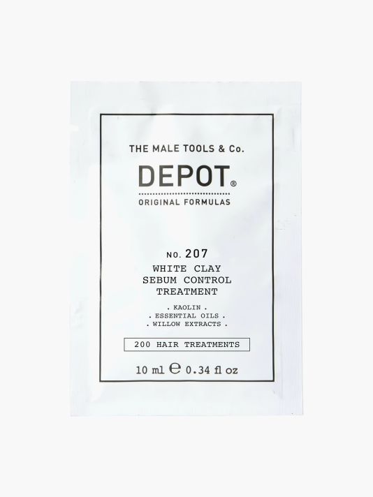 Depot, 200 Hair Treatments No. 207, Kaolin, Scalp Treatment Cream Mask, For Regulation Of Excessive Sebum