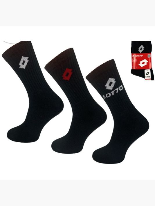 LOTTO Terry Socks Black 3 Pairs 069739