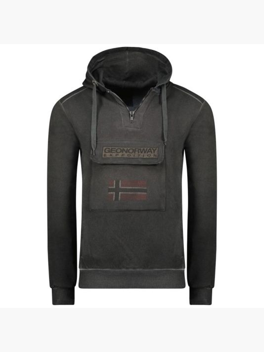 Geographical Norway Gymclass EO Tiedye Badge sweatshirt M WU8270H-GNO-BLACK
