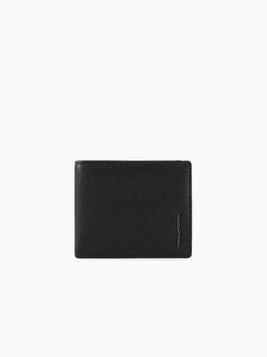 Piquadro, Piquadro, Leather Wallet, Blue, For Men