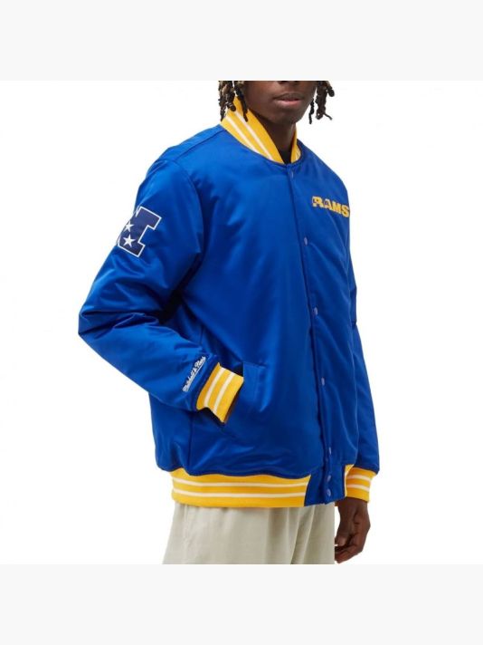 Mitchell & Ness NFL Heavyweight Satin Jacket Los Angeles Rams M OJBF3413-LARYYPPPROYA