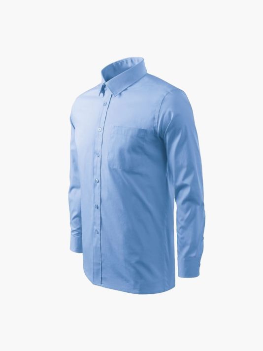 Malfini Style LS M MLI-20915 shirt blue