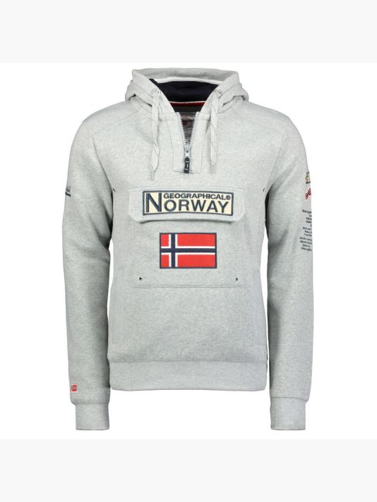 Geographical Norway 3/4 Gymclass sweatshirt 100 M WU4184H/GN B-Grey