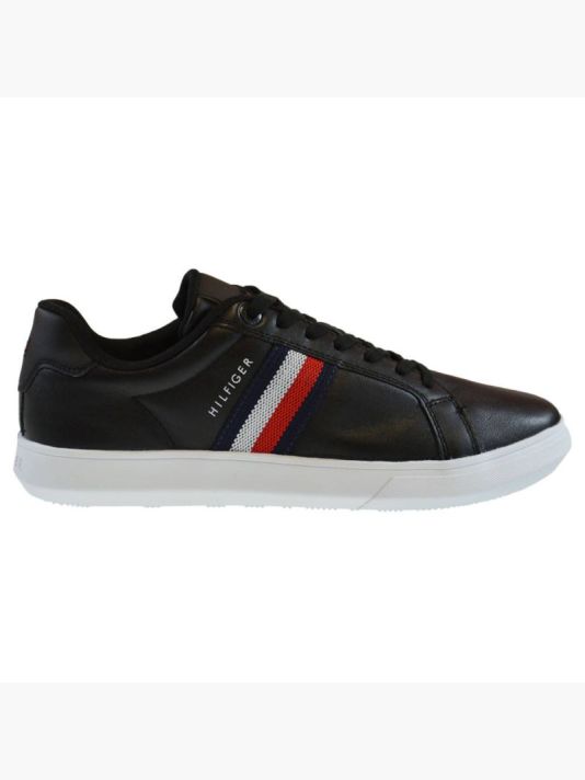 Мужская обувь Tommy Hilfiger Essential Leather Cupsole - FM0FM03424-BDS черный