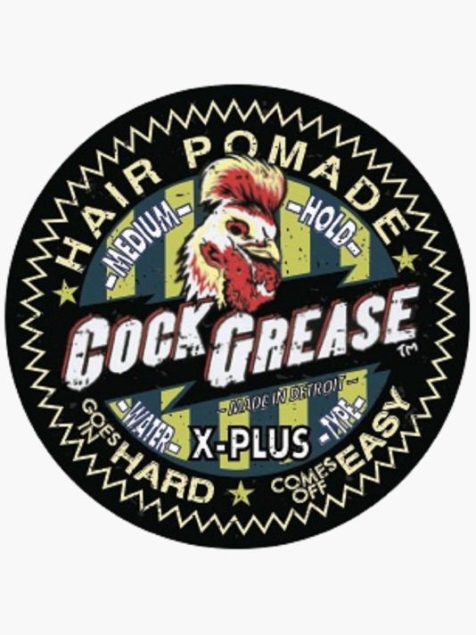 Cock Grease, X Plus, Hair Styling Pomade, Matte Finish, Medium Hold
