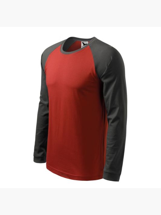 Malfini Street LS M T-shirt MLI-13023 marlboro red