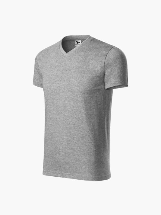 Malfini Heavy V-neck T-shirt M MLI-11112 dark gray melange