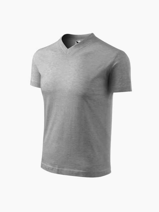 Malfini V-neck T-shirt M MLI-10212 dark gray melange