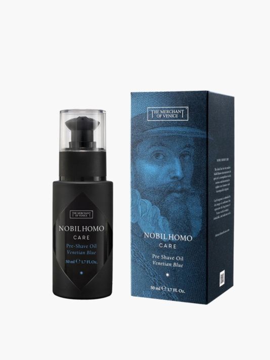 The Merchant Of Venice, Venetian Blue, Olive Oil, Hydrating & Softening, Pre-Shaving Oil