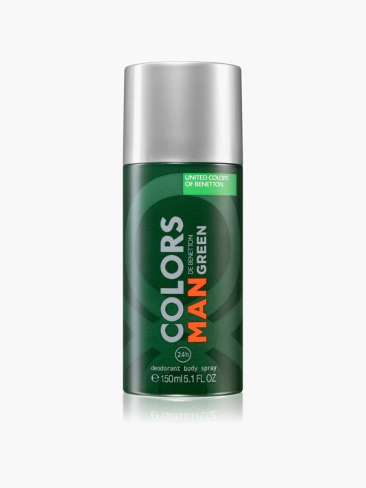 Benetton, Colors De Benetton Green, Anti-Perspirant, Dynamic, Deodorant Spray, For Men