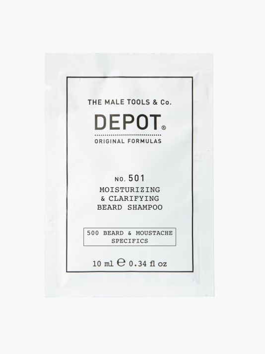 Depot, 500 Beard & Mustache Specifics No. 501, Pro-Vitamin B5, Beard Shampoo, Moisturizing & Clarifying