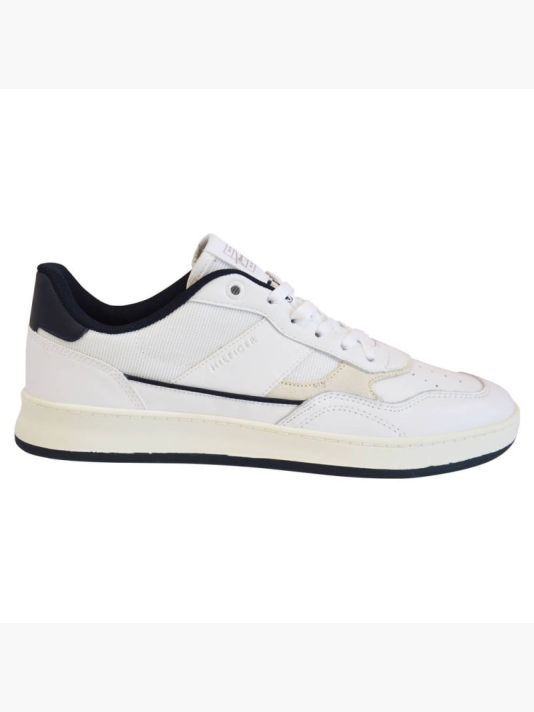 Tommy Hilfiger Retro Court Mix Cupsole Men's Shoes White - FM0FM04006 YBR
