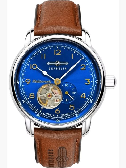 Zegarek Męski ZEPPELIN Méditerranée Open Heart Automatic 9666-3 + BOX