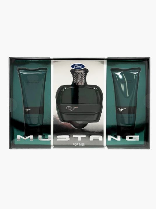Set Ford: Mustang Green, Eau De Toilette, For Men, 100 ml + Mustang Green, Hydrating, After-Shave Balm, 100 ml + Mustang Green, Hydrating, Shower Gel, All Skin Types