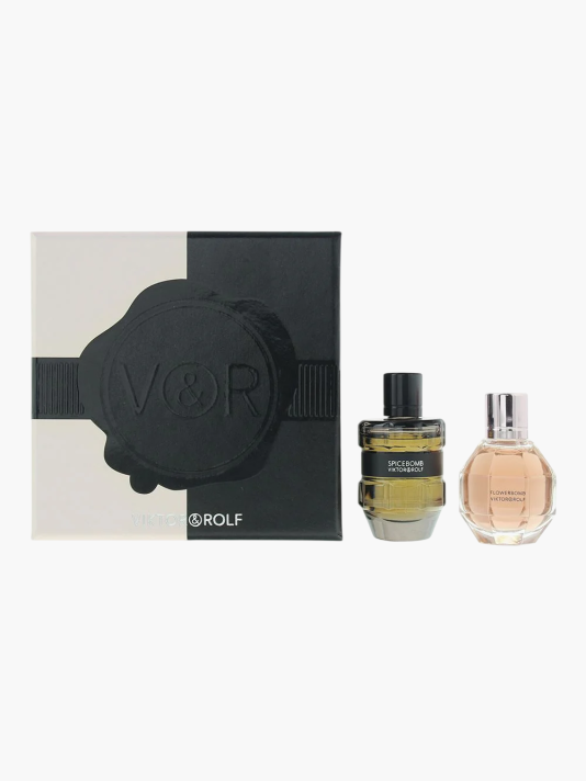 Set Viktor & Rolf: Flowerbomb, Eau De Parfum, For Women, 7 ml + Spicebomb, Eau De Toilette, For Men