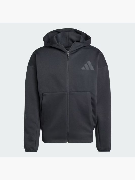 Meeste must kapuutsiga pusa Adidas ZNE Full-Zip Hooded - JE7538