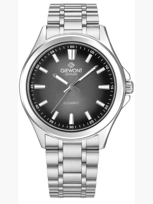 Meeste käekell Giewont Elegance Sapphire Hõbedane Must GW5160-B2