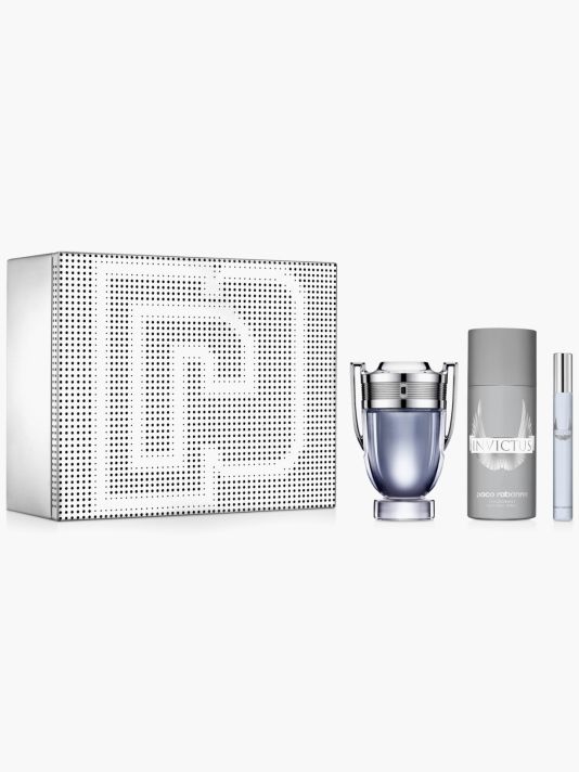 Set Paco Rabanne: Invictus, Deodorant Spray, For Men, 150 ml + Invictus, Eau De Toilette, For Men, 100 ml + Invictus, Eau De Toilette, For Men