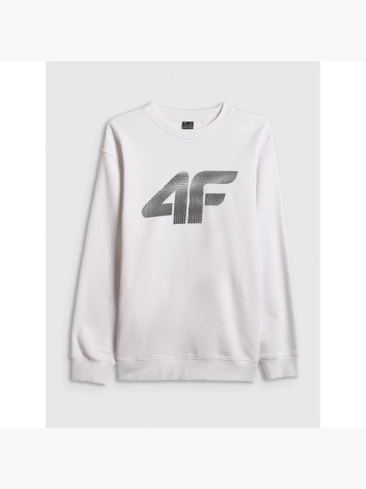 Men's sweatshirt without zipper and hood 4F 4FRAW25TSWSM2493-10S