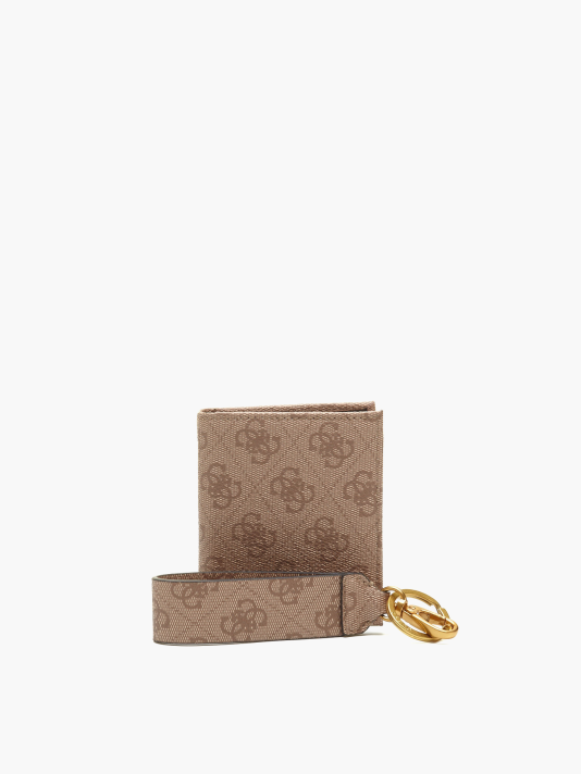 Set, Guess, Vezzola, Textile Wallet, With 4G logo Keychain, GBOX SM BFLD W/CP&KRN, Beige, For Men