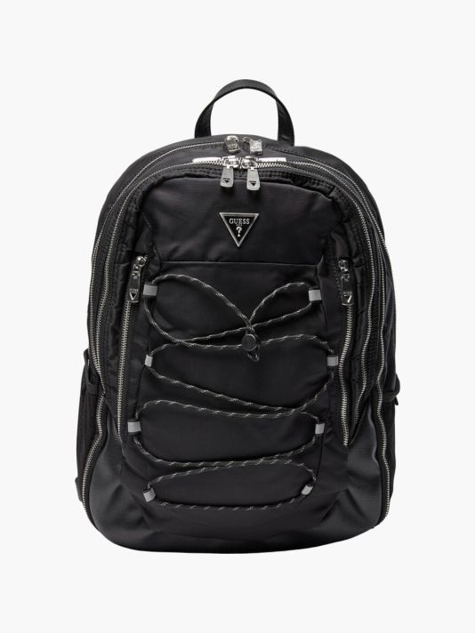 Guess, Certosa, Nylon, Textile Crossbody Bag, Black, HMECRNP2209, 33 x 46 x 15 cm, For Men