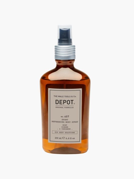 Depot, 600 Body Solutions No. 607, Botanical Complex, Refreshing, Body Spray, For Face & Body, Mint, Ginger & Cardamom