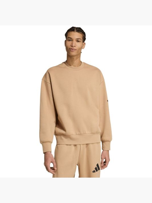 Meeste beež pusa Adidas Essentials Loose Fit 3 Bar Logo JX5668