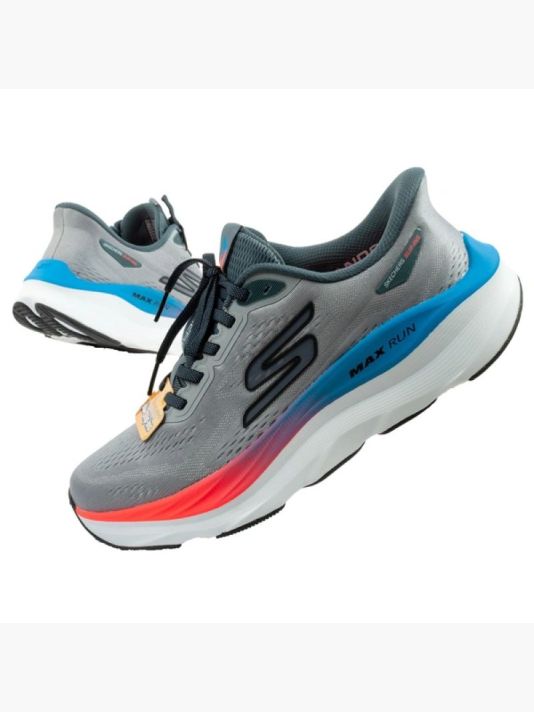 Meeste valge jalatsid Skechers sports Max Run SLIP-INS