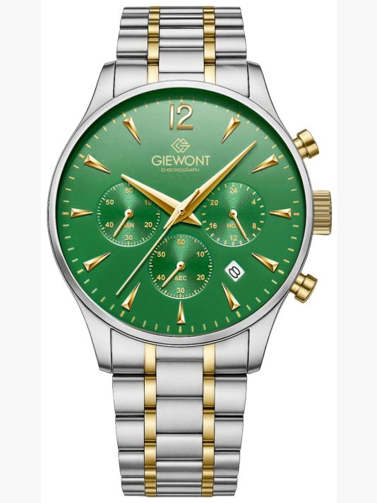 Мужские часы Giewont Chronograph Sapphire Зеленые GW6310-B6