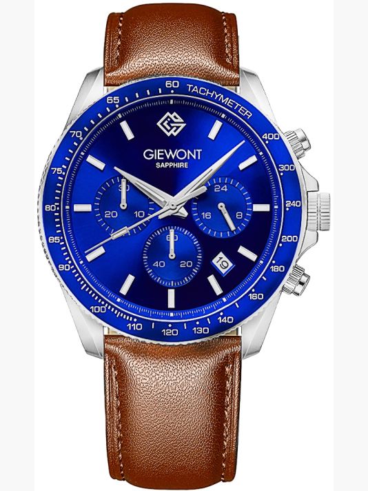 Meeste käekell Giewont Chronograph Sapphire Pruun-Sinine GW3520-A5
