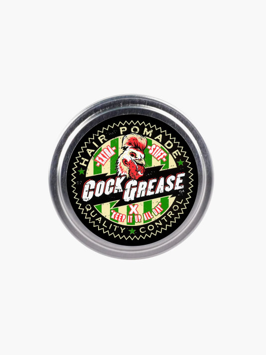 Cock Grease, Extra Stiff X, Hair Styling Pomade, Shine Finish, Strong Hold
