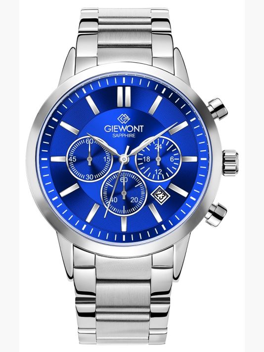 Meeste käekell Giewont Chronograph Sapphire Hõbe-Sinine GW8510-B3