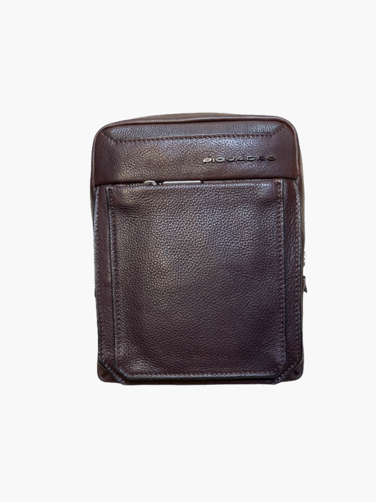 Piquadro, Tallin, Leather Crossbody Bag, Brown, CA3084W108, 23 X 18 X 5 cm, For Men