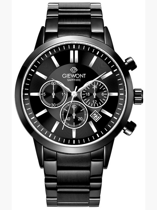 Meeste käekell Giewont Chronograph Sapphire Must GW8510-B2