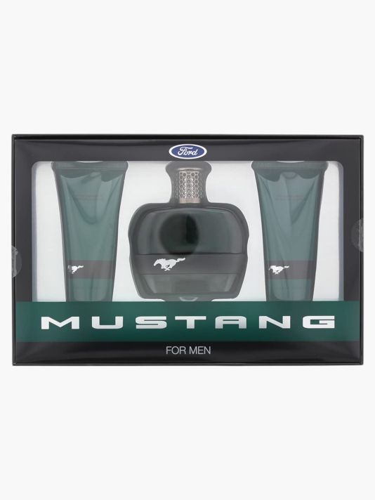 Set Ford: Mustang Green, Eau De Toilette, For Men, 100 ml + Mustang Green, Hydrating, Shower Gel, All Skin Types, 100 ml + Mustang Green, Hydrating, After-Shave Balm