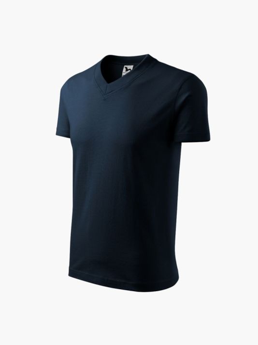 Malfini V-neck T-shirt M MLI-10202 navy blue