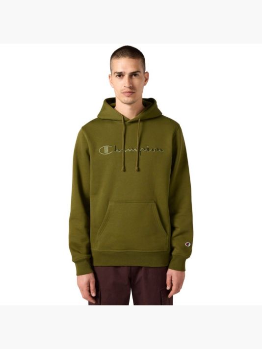 Champion Hooded Sweatshirt Men's Olive 220271 GS585