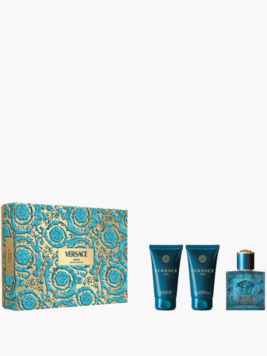 Set Versace: Pour Homme, Eau De Toilette, For Men, 50 ml + Pour Homme, After-Shave Balm, 50 ml + Pour Homme, Shower Gel, For Hair & Body, For All Skin Types