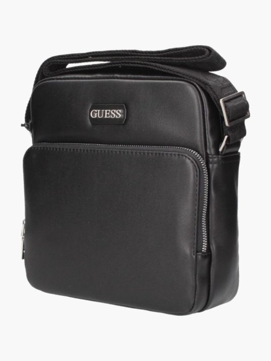 Guess, Torba, Textile Crossbody Bag, Black, 19 x 23 x 2 cm, For Men