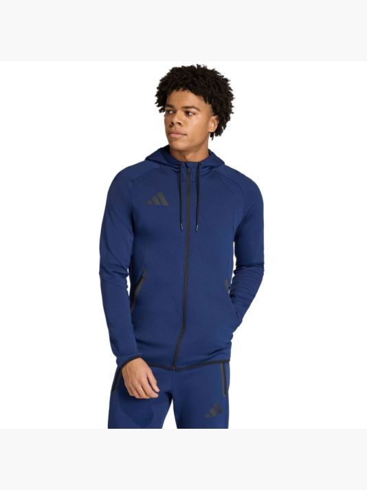 Meeste tumesinine kapuutsiga pusa Adidas Tiro 26 Travel Sweat KF6078