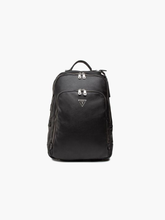 Guess, Certosa, Textile Backpack, Black, HMCERTP2297BLA, For Men