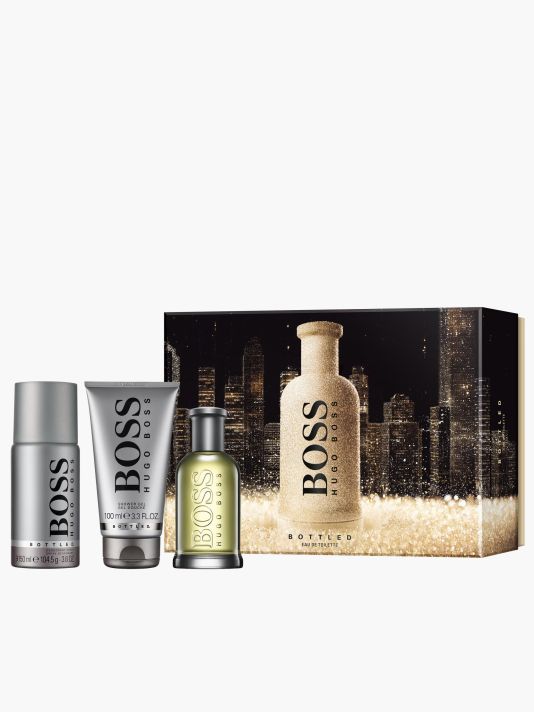 Set Hugo Boss: Boss Bottled, Eau De Toilette, For Men, 100 ml + Boss Bottled, Deodorant Spray, For Men, 150 ml + Boss Bottled, Cleansing, Shower Gel, For All Skin Types