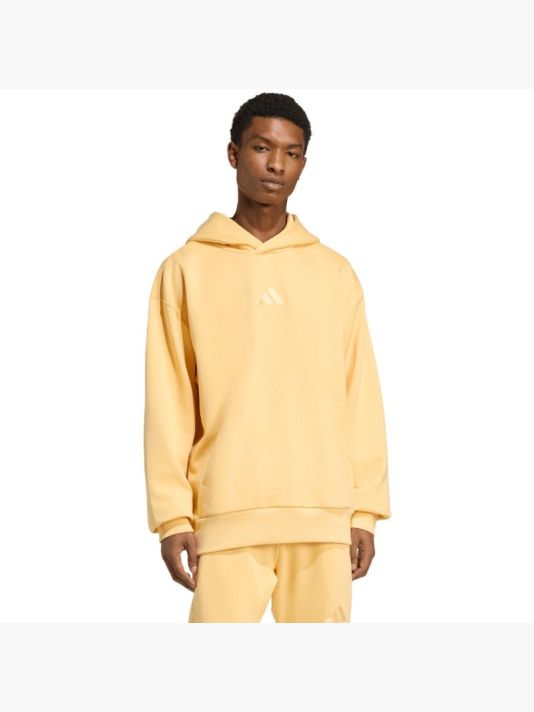 Meeste kollane kapuutsiga pusa Adidas All Szn Fleece KT3105
