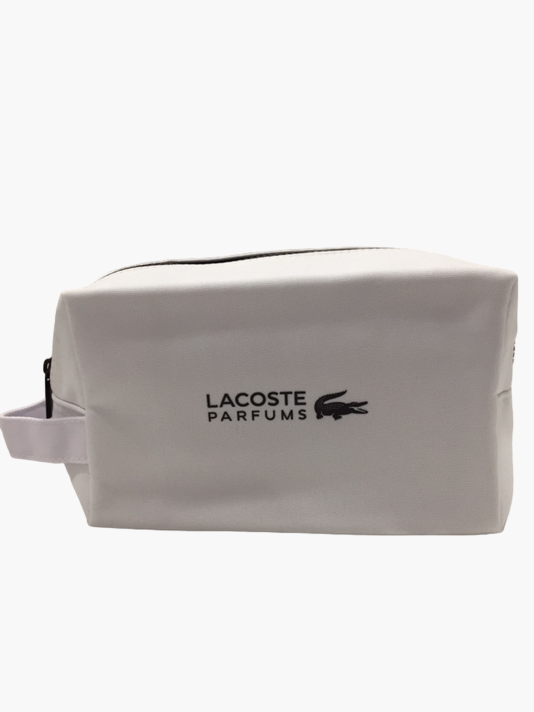 Lacoste, Lacoste, Textile Bag, Toiletry, White, For Men