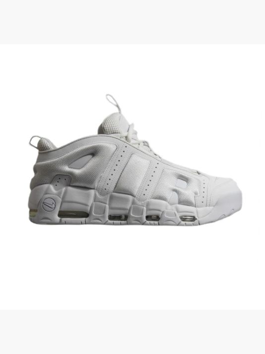 Nike Air More Uptempo Low Triple White Men's Sports Shoes - FZ3055-100