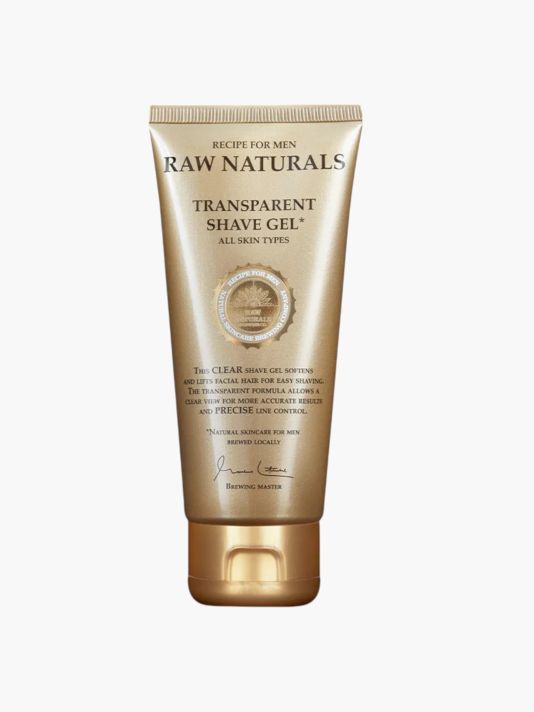 Raw Naturals, Transparent, 100% vegan, Hydrating & Softening, Shaving Gel
