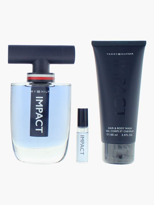 Set Tommy Hilfiger: Impact, Eau De Toilette, For Men, 100 ml + Impact, Eau De Toilette, For Men, 4 ml + Impact, Shower Gel, Body