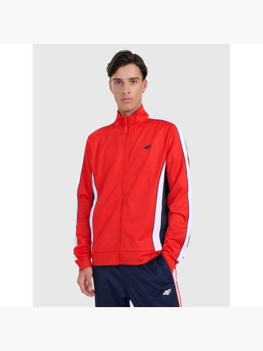 Men's zip-up sweatshirt without hood 4F 4FRAW25TSWSM2459-62S