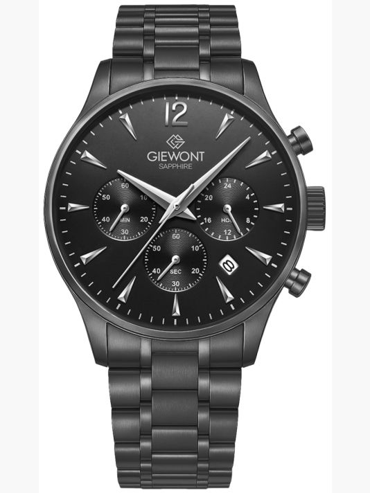 Meeste käekell Giewont Chronograph Sapphire Must GW6310-B1