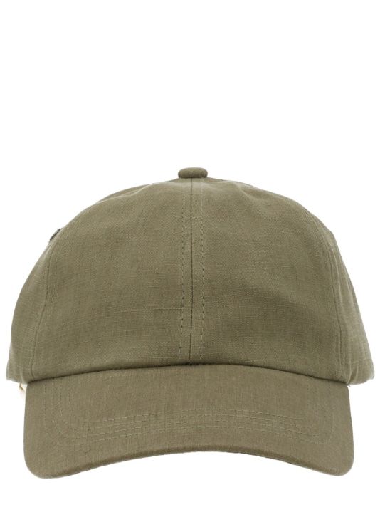 LINEN BASEBALL CAP